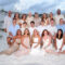 Large family beach portraits taken at the dunes in Panama City Beach